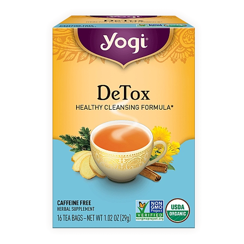 יוגי תה מנקה דיטוקס ללא קפאין 16 שקיקים - מבית Yogi Tea