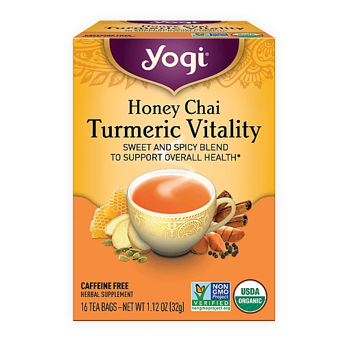 יוגי תה צ'אי דבש עם כורכום 16 שקיקים - מבית Yogi Tea