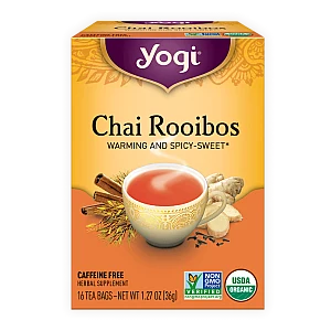 יוגי תה צ'אי רויבוס ללא קפאין 16 שקיקים - מבית Yogi Tea