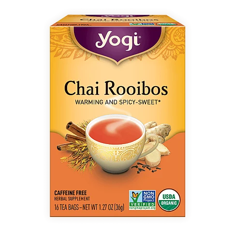 יוגי תה צ'אי רויבוס ללא קפאין 16 שקיקים - מבית Yogi Tea יוגי תה צ'אי רויבוס ללא קפאין 16 שקיקים - מבית Yogi Tea