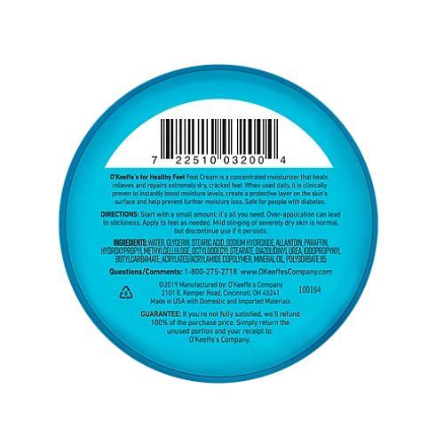 קרם טיפולי לעור סדוק בעקב כף הרגל 91 גרם - מבית O'Keeffe's