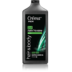 קרמה מן שמפו וג'ל רחצה 2 ב-1 אלוורה 700 מ"ל