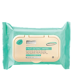 ד"ר פישר מגבוני תמצית פירות לניקוי יסודי ועדין של עור הפנים והעיניים 25 יחידות - מבית Dr. Fischer