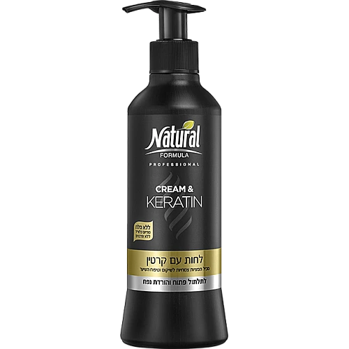 נטורל פורמולה לחות לשיער עם קרטין 400 מ"ל - מבית NATURAL FORMULA
