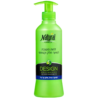 נטורל פורמולה לחות מעצבת לשיער חלק עד גלי 400 מ"ל - מבית NATURAL FORMULA