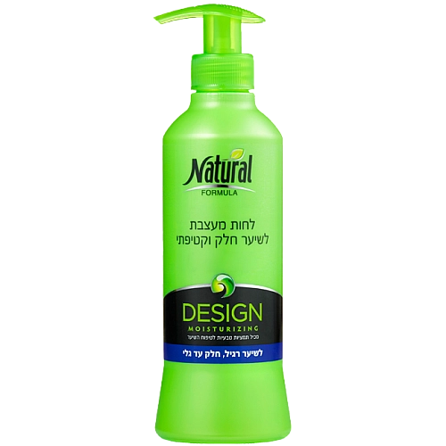 נטורל פורמולה לחות מעצבת לשיער חלק עד גלי 400 מ"ל - מבית NATURAL FORMULA