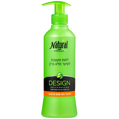 נטורל פורמולה לחות מעצבת לשיער יבש ופגום או צבוע 400 מ"ל - מבית NATURAL FORMULA