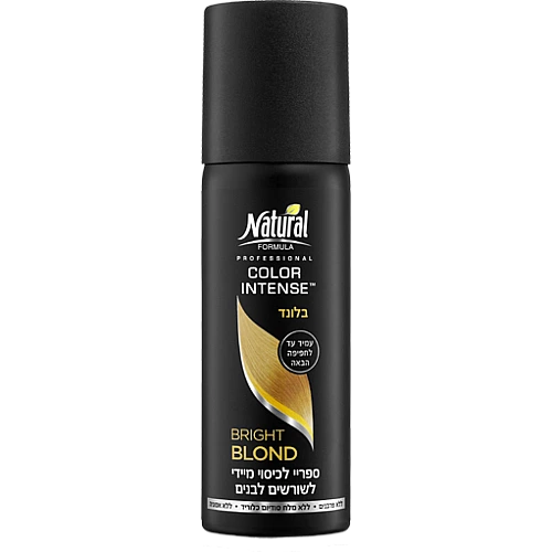 נטורל פורמולה ספריי כיסוי מיידי שורשים לבנים - בלונד - 100 מ"ל