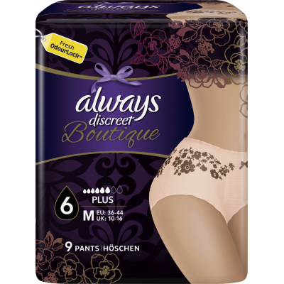 אולוויז דיסקרט תחתוני בוטיק לבריחת שתן מדיום בינוני 9 יחידות