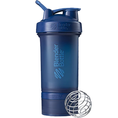 שייקר חכם מקצועי אוקיינוס באיכות גבוהה אחסנה לאבקה וכדורים עם קפיץ 650 מ"ל - Blender Bottle