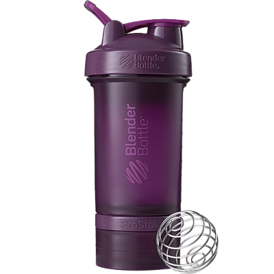 שייקר חכם מקצועי שזיף באיכות גבוהה אחסנה לאבקה וכדורים עם קפיץ 650 מ"ל - Blender Bottle