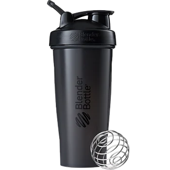 שייקר מקצועי שחור באיכות גבוהה עם קפיץ 830 מ"ל - Blender Bottle