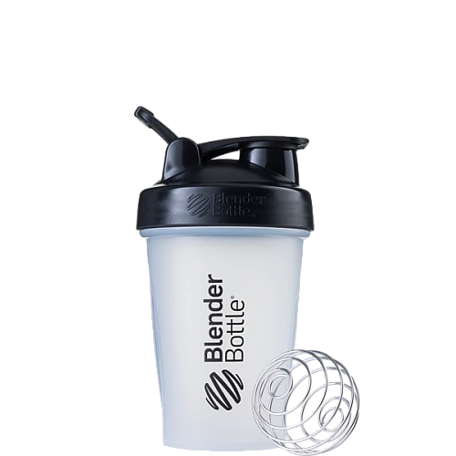 שייקר מקצועי שקוף באיכות גבוהה עם קפיץ 590 מ"ל - Blender Bottle