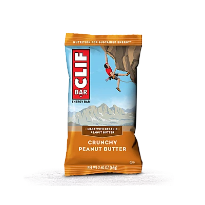 קליף בר חטיף אנרגיה אורגני - חמאת בוטנים פריך 68 גרם - 12 יחידות - מבית CLIF Bar