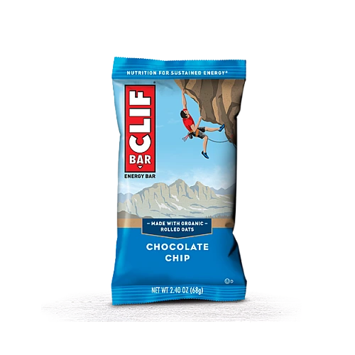 קליף בר חטיף אנרגיה אורגני - צ'יפ שוקולד 68 גרם - 12 יחידות - מבית CLIF Bar
