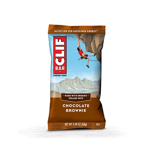 קליף בר חטיף אנרגיה אורגני - שוקולד בראוני 68 גרם - 12 יחידות - מבית CLIF Bar