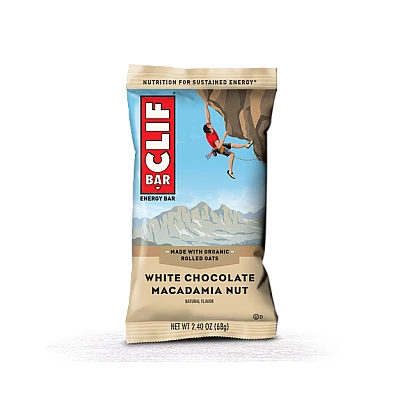 קליף בר חטיף אנרגיה אורגני - שוקולד לבן מקדמיה 68 גרם - 12 יחידות - מבית CLIF Bar