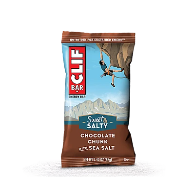 קליף בר חטיף אנרגיה אורגני - שוקולד עם מלח ים 68 גרם - 12 יחידות - מבית CLIF Bar