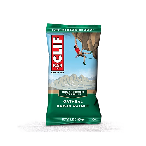 קליף בר חטיף אנרגיה אורגני - שיבולת שועל צימוקים אגוז 68 גרם - 12 יחידות - מבית CLIF Bar