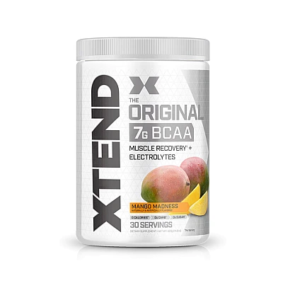 חומצות אמינו BCAA אקסטנד XTEND משקל 420 גרם טעם מנגו - 30 מנות הגשה - מבית SCIVATION