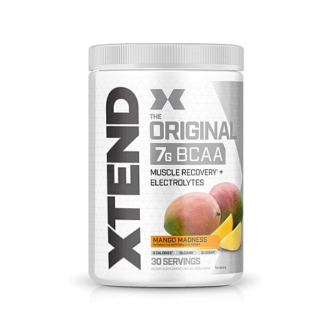 חומצות אמינו BCAA אקסטנד XTEND משקל 420 גרם טעם מנגו - 30 מנות הגשה - מבית SCIVATION חומצות אמינו BCAA אקסטנד XTEND משקל 420 גרם טעם מנגו - 30 מנות הגשה - מבית SCIVATION