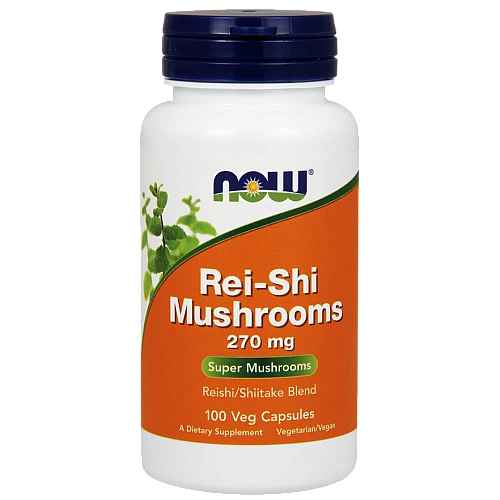 פטריית ריישי 270 מ"ל - 100 כמוסות - מבית NOW FOODS