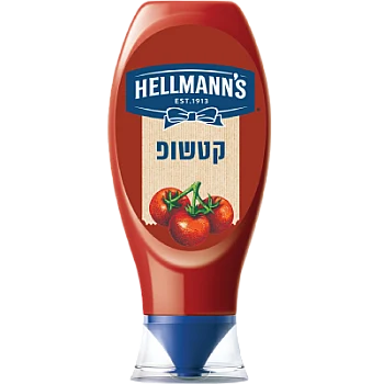קטשופ הלמנ'ס 480 גרם - מבית HELLMANN'S