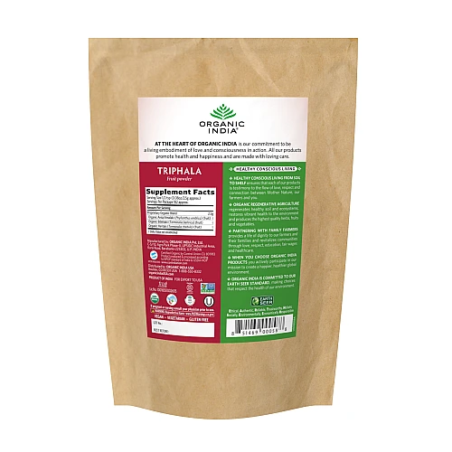 אורגניק אינדיה אבקת פירות טריפלה 454 גרם - מבית Organic India