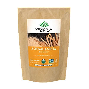 אורגניק אינדיה אבקת שורש אשווגנדה 454 גרם - מבית Organic India
