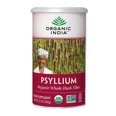 אורגניק אינדיה קליפות פסיליום שלמות 340 גרם - מבית Organic India