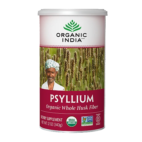 אורגניק אינדיה קליפות פסיליום שלמות 340 גרם - מבית Organic India