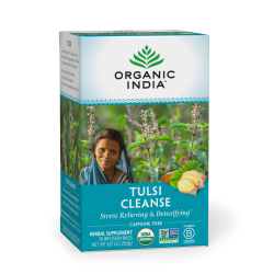 אורגניק אינדיה תה טולסי ניקוי נטול קפאין 18 שקיקים חליטה - מבית Organic India