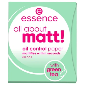 אסנס דפים לספיחת שומן ⁦All About Matt! Oil Control Paper⁩ בתכולת 50 יחידות