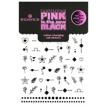 אסנס ⁦PINK IS THE NEW BLACK⁩  מדבקות לציפורניים 01 בתכולת 1 מארז