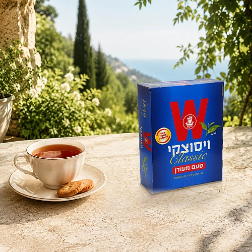 תה ויסוצקי קלאסי בטעם מעודן - 10 אריזות של 100 שקיקים