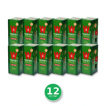 תה ויסוצקי קלאסי בטעם עשיר 12 אריזות של 25 שקיקים