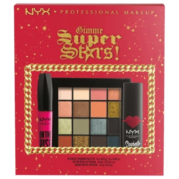 ניקס מארז איפור ⁦GIMME SUPER STARS! - GLAM SIDE OF THE MOON - Make-up Gift Set⁩ בתכולת 3 יחידות