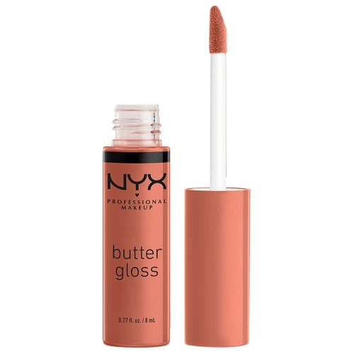 ניקס ⁦BUTTER LIP GLOSS⁩  גלוס מעניק גימור מבריק לשפתיים - ⁦SUGAR HIGH 45⁩ בתכולת 8 מ״ל