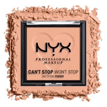 ניקס פודרה ⁦CAN'T STOP WON'T STOP⁩  בגוון ⁦BRIGHTENING PEACH⁩ בתכולת 6 גרם