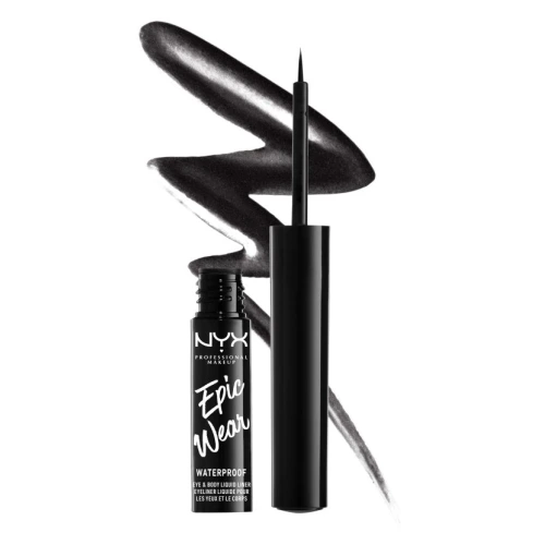 ניקס אייליינר ⁦Epic Wear Metallic⁩  בגוון 01 - ⁦BLACK METAL⁩ בתכולת 3.5 מ״ל