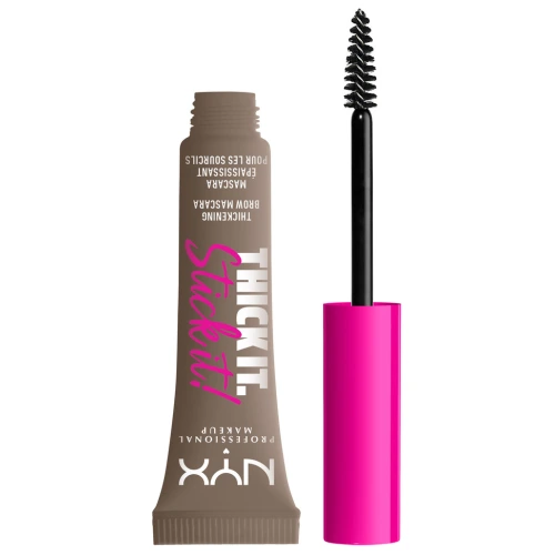 ניקס ⁦THICK IT STICK IT⁩  מסקרה לגבות למראה גבות מלאות גוון - ⁦TAUPE 01⁩ בתכולת 7 מ״ל