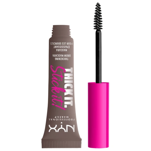 ניקס ⁦THICK IT STICK IT⁩  מסקרה לגבות למראה גבות מלאות גוון - ⁦COOL ASH BROWN 05⁩ בתכולת 7 מ״ל