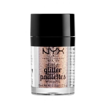 ניקס נצנצים לאיפור ⁦Metallic Glitter Paillettes⁩  בגוון ⁦04 GOLDSTONE⁩ בתכולת 2.5 גרם