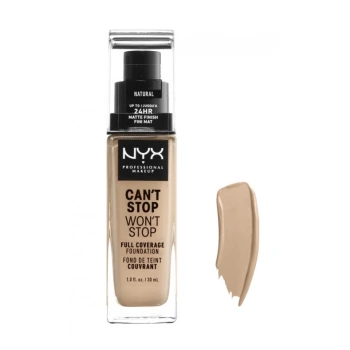 ניקס מייק אפ ⁦CAN'T STOP WON'T STOP⁩  בגוון ⁦NATURAL⁩ בתכולת 30 מ״ל