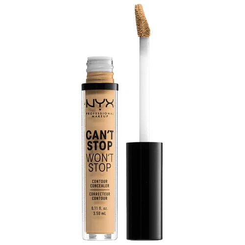 ניקס ⁦CAN'T STOP WON'T STOP⁩  קונסילר מעניק כיסוי מלא - ⁦TRUE BEIGE 08⁩ בתכולת 3.5 מ״ל