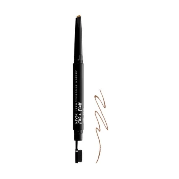ניקס עיפרון לגבות ⁦Fill & Fluff Eyebrow Pomade Pencil⁩  בגוון ⁦TAUPE⁩ בתכולת 0.2 גרם