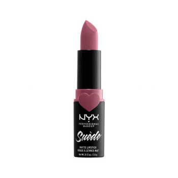 ניקס שפתון ⁦SUEDE MATTE LIPSTICK⁩  בגוון ⁦28 SOFT SPOKEN⁩ בתכולת 3.5 גרם