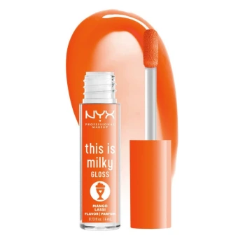 ניקס ליפגלוס ⁦This is Milky Gloss Milkshake⁩  בגוון ⁦MANGO LASSI⁩ בתכולת 4 מ״ל