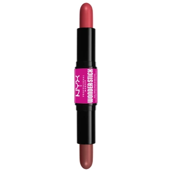 ניקס ⁦WONDER STICK⁩  סומק דו צדדי מרקם קרמי - ⁦CORAL AND DEEP PEACH 03⁩ בתכולת 8 גרם