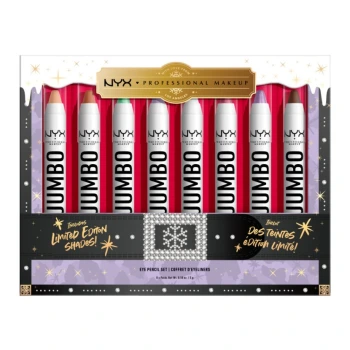 ניקס מארז איפור ⁦EYE PENCIL SET - A Set of 8 Eye Shadow Pencils JUMBO⁩ בתכולת 40 גרם